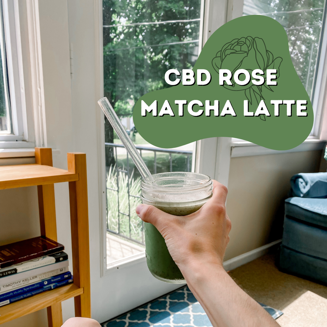 CBD Rose Matcha Latte Recipe