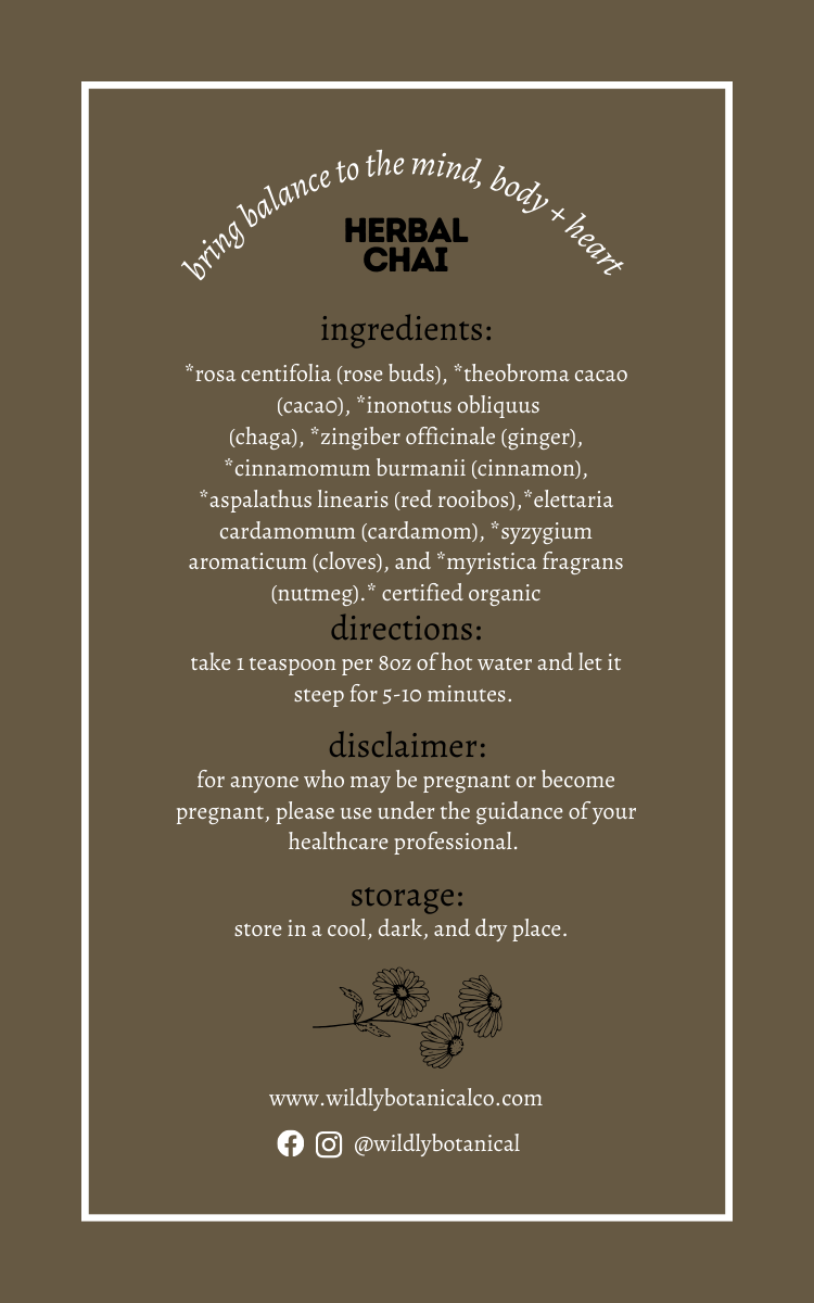 Heart Of The Woods Herbal Chai Tea