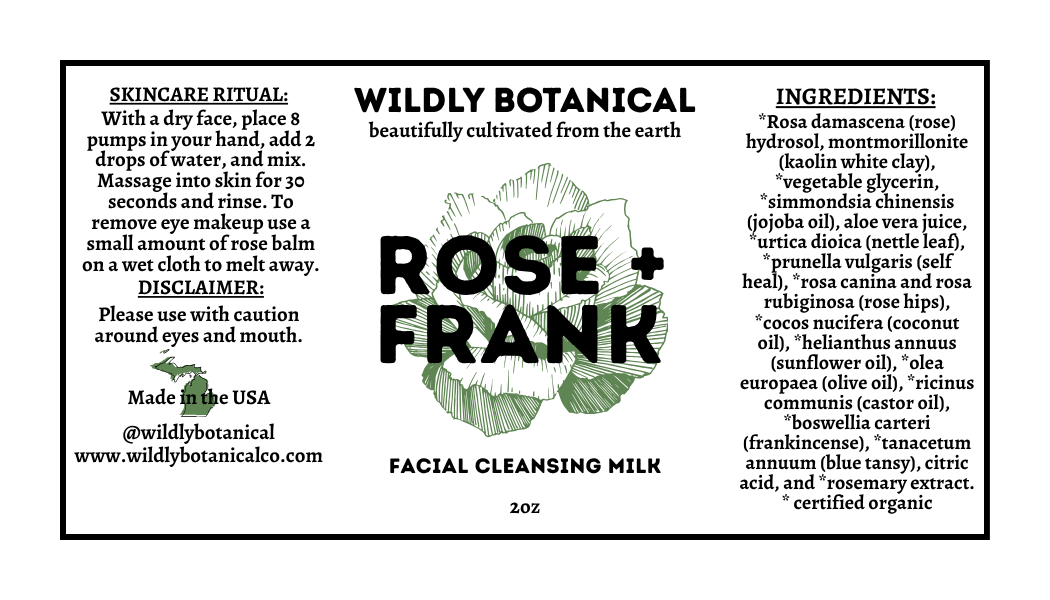 ROSE + FRANK Facial Cleansing Milk