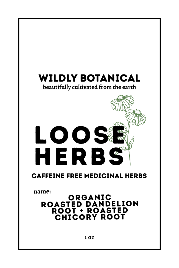 Organic Roasted Chicory Root + Organic Roasted Dandelion Root