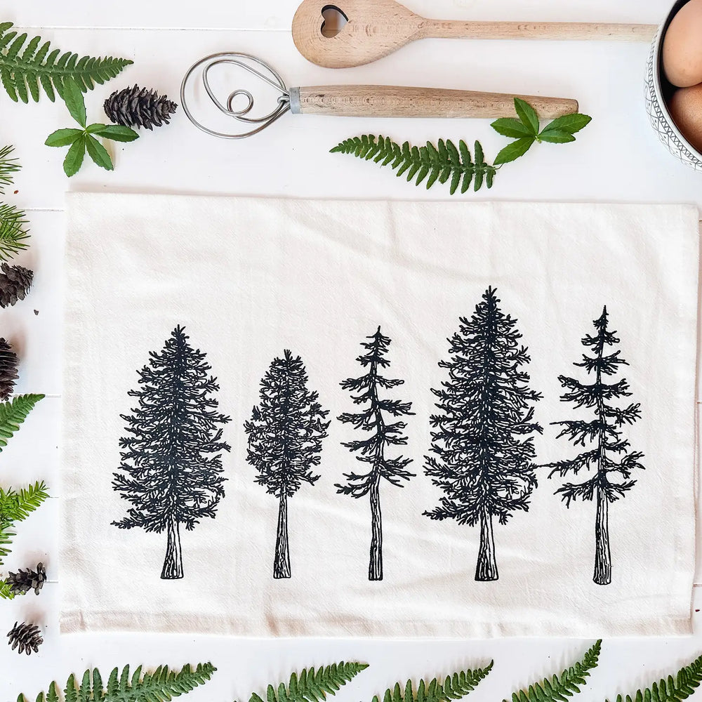 Tree Tea Towel- 100% Organic Cotton