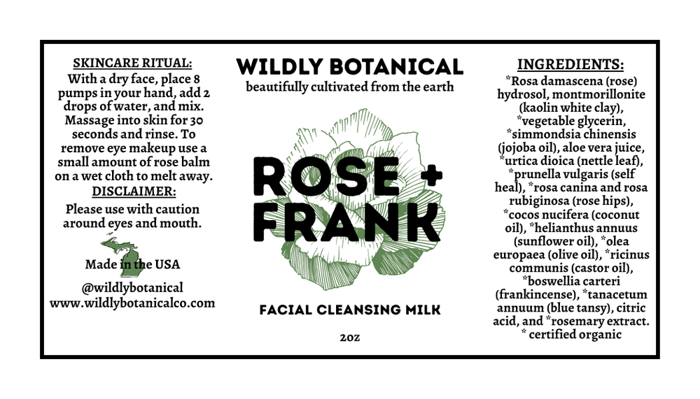 
                  
                    ROSE + FRANK Facial Cleansing Milk
                  
                