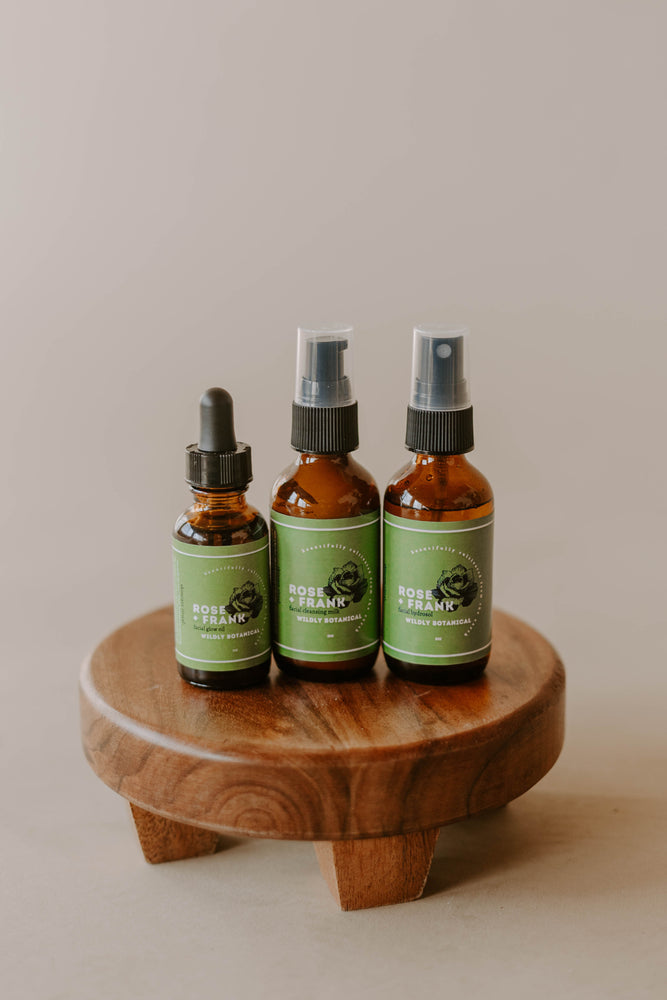 
                  
                    skin care ritual, ritual, skin, organic, green labels, wooden stand, cleanser, face wash, cleansing milk, toner, hydrofoil, spray, rose + frank, facial oil, glow oil, glow
                  
                